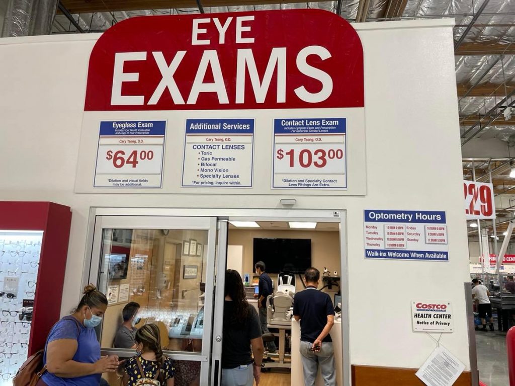 costco eye exams center