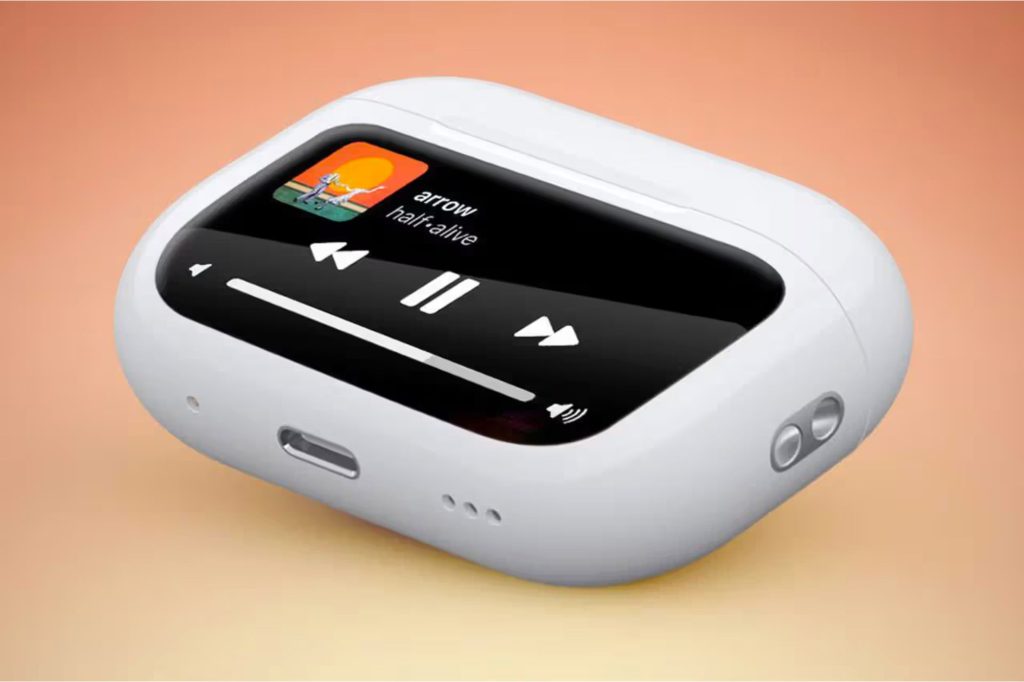 蘋果（Apple）的 AirPods 耳機充電外殼要增加「觸控屏幕」功能！對粉絲是多此一舉還是超大福音？