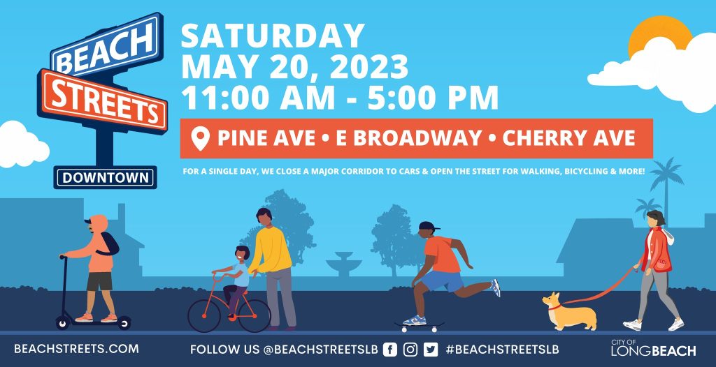 Long Beach 長堤市 5月20日《海灘大街》邀你騎車、慢跑、直排輪逛街