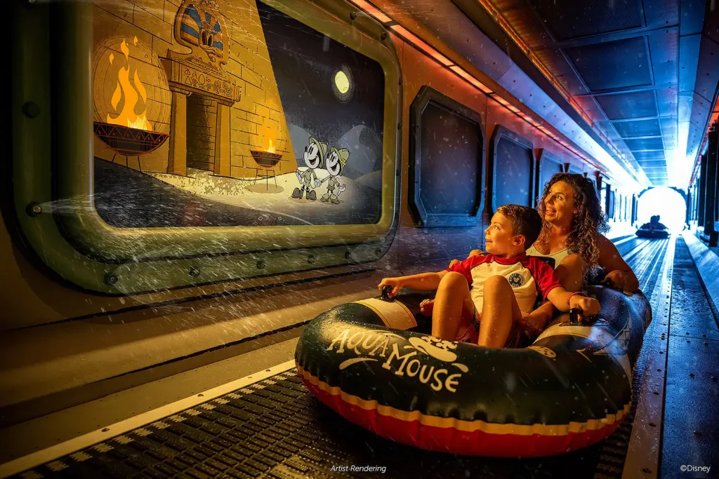 迪士尼寶藏號（Treasure）遊輪的 AquaMouse 設施