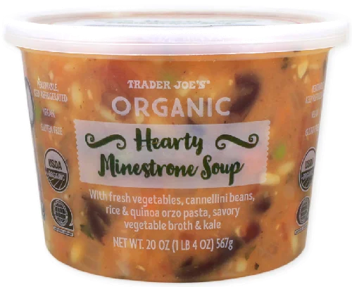 organic hearty minestrone soup