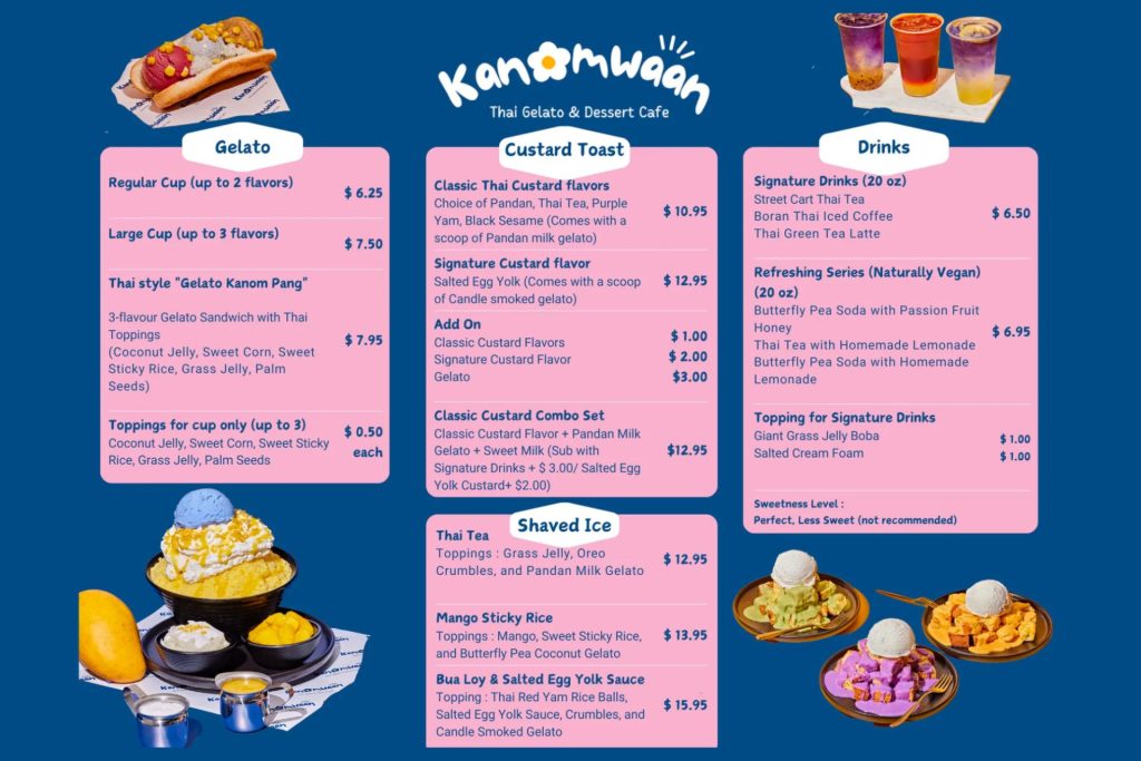 Kanomwaan Thai Gelato and Dessert Cafe 