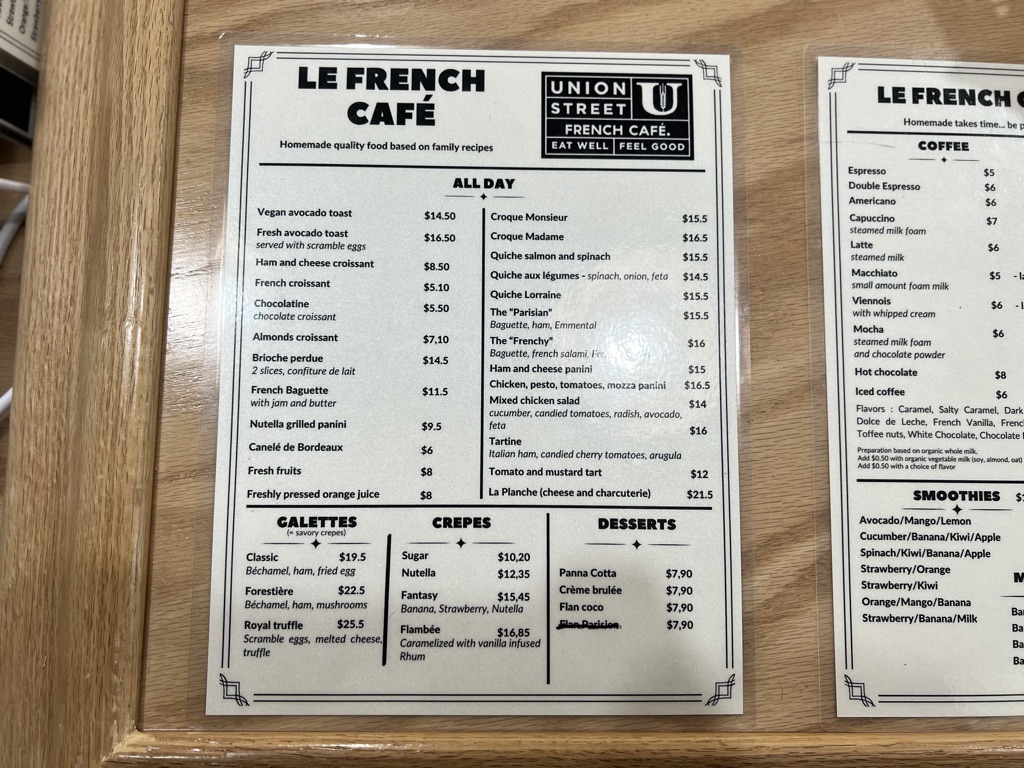 Union Street French Cafe